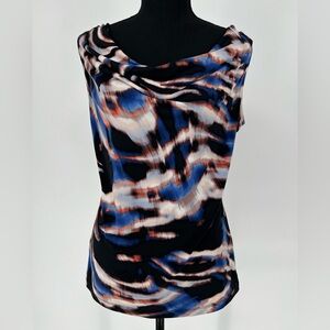 2-CALVIN KLEIN COWL NECK TANK TOP/SHELL, STAND‎ ALONE OR LAYER W/BLAZER,CARDIGAN